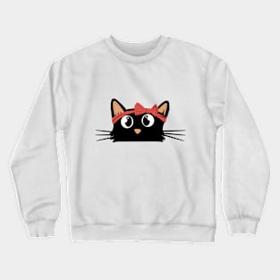 Cute cat mom Crewneck Sweatshirt